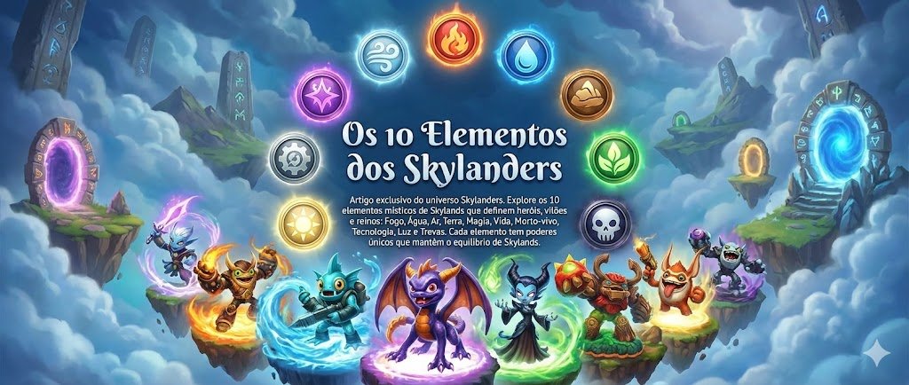 Os 10 Elementos dos Skylanders