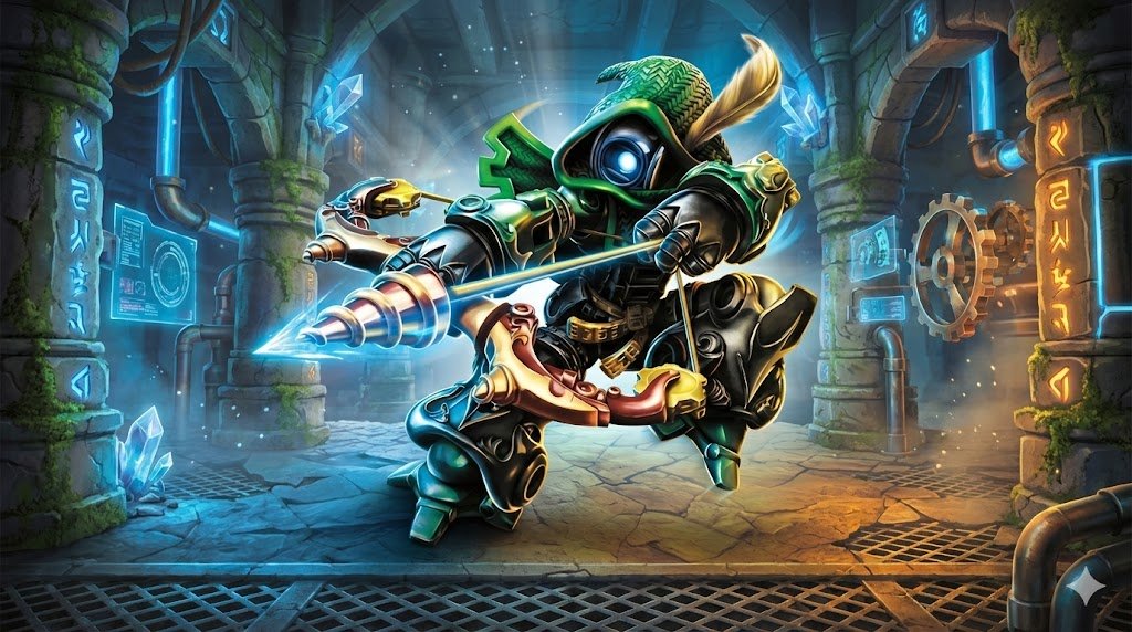 Ro-Bow, o Sensei arqueiro do elemento Tech - Skylanders Imaginators